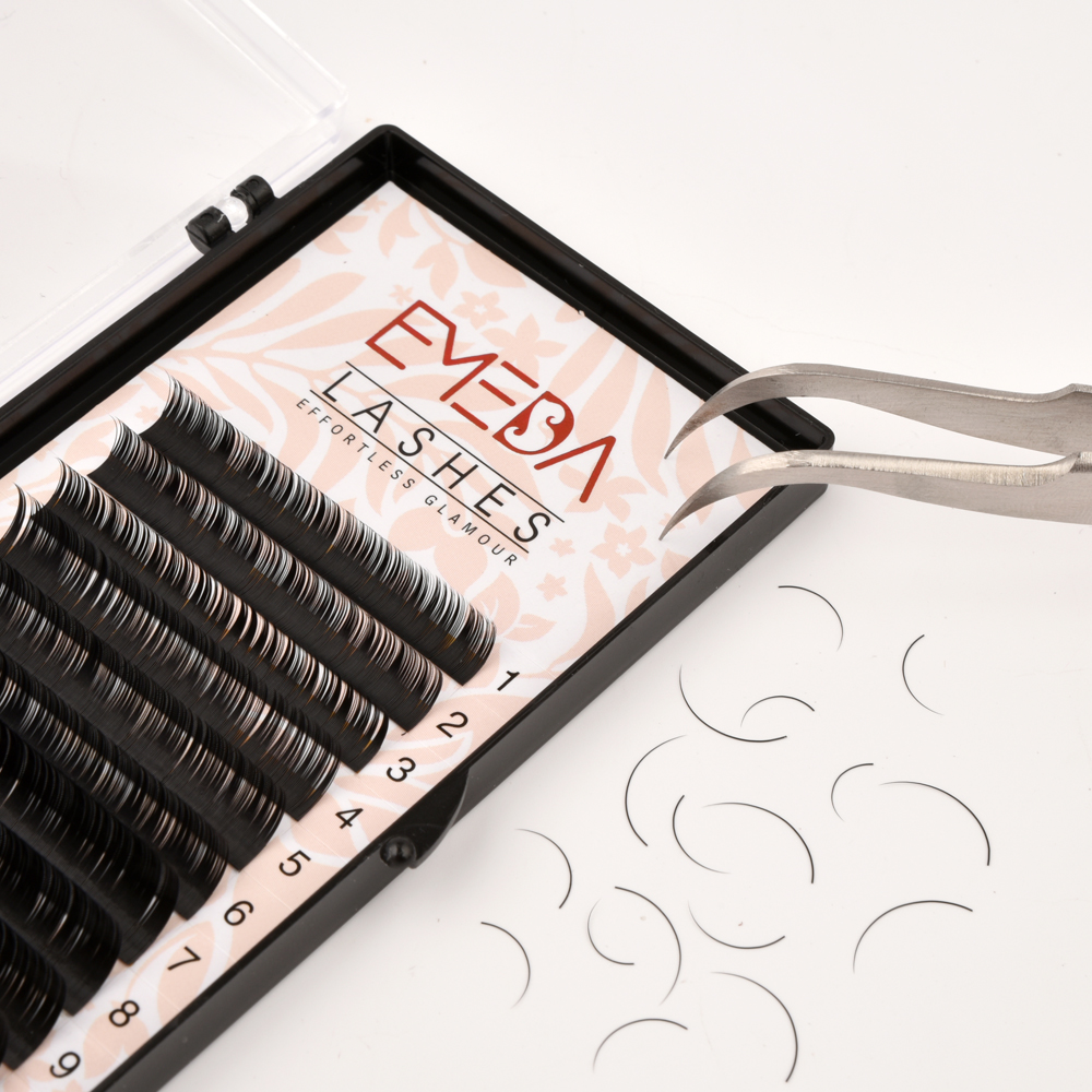Thickness/Diameter 0.15mm C Curl Mixed Length Individual Classic Eyelash Extensions ZX081